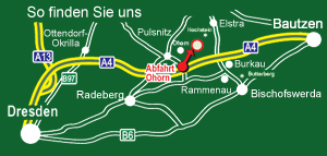Routenplan zum Forsthaus Luchsenburg Routenplan zum Forsthaus Luchsenburg
